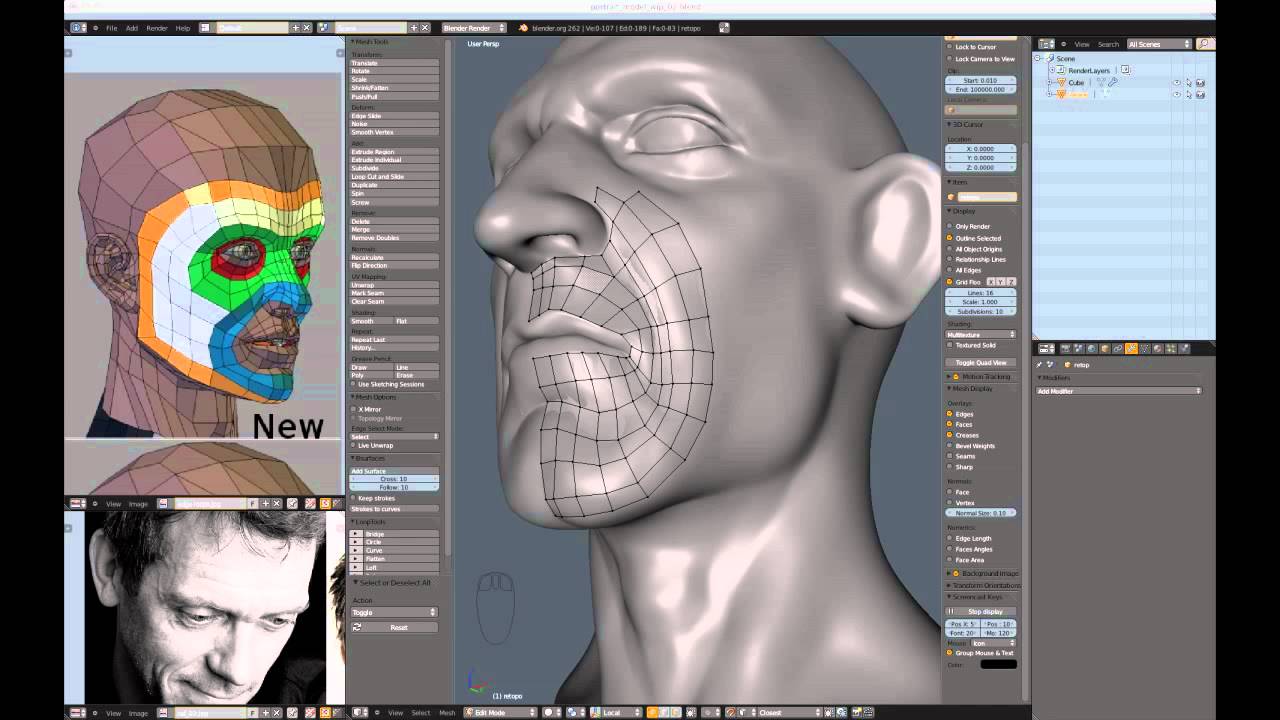 Creating a Realistic Head in Blender - part 01