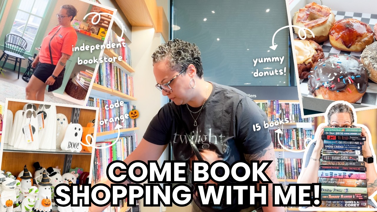 come book shopping with me and search for code orange! 📚🎃15 books!