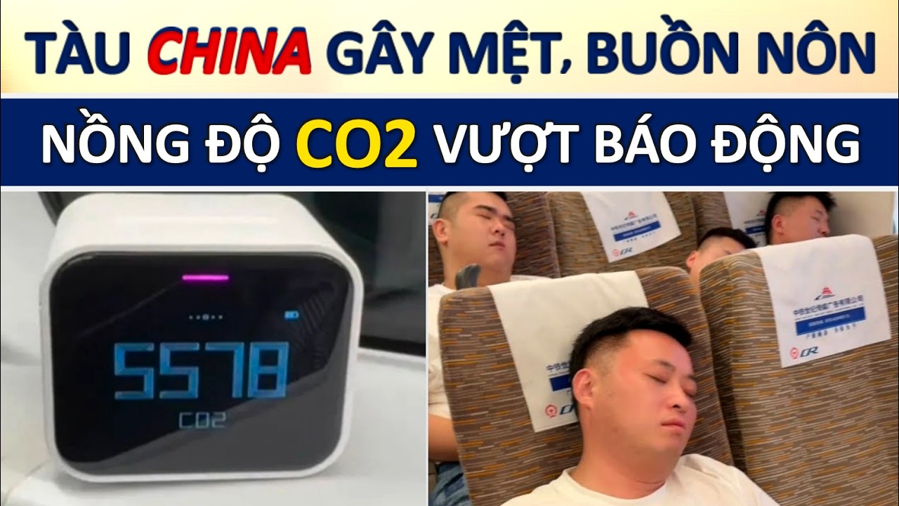 Rùng Mình Đi Tàu Cao Tốc Trung Quốc: Đủ Lại Phản Ứng Mệt Mỏi, Chóng Mặt, Buồn Nôn do thiếu ô-xy