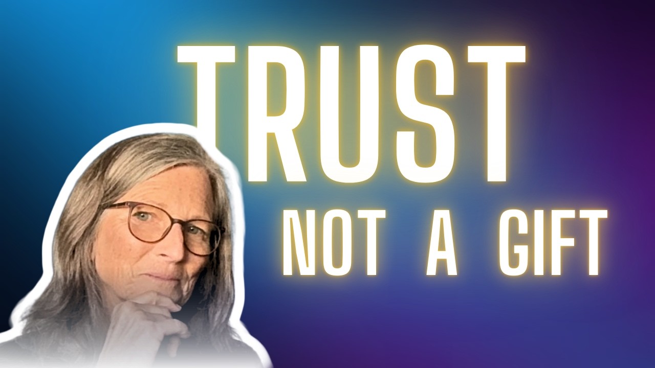 For God to Trust you -His Trust is  Not a Gift - it is Earned