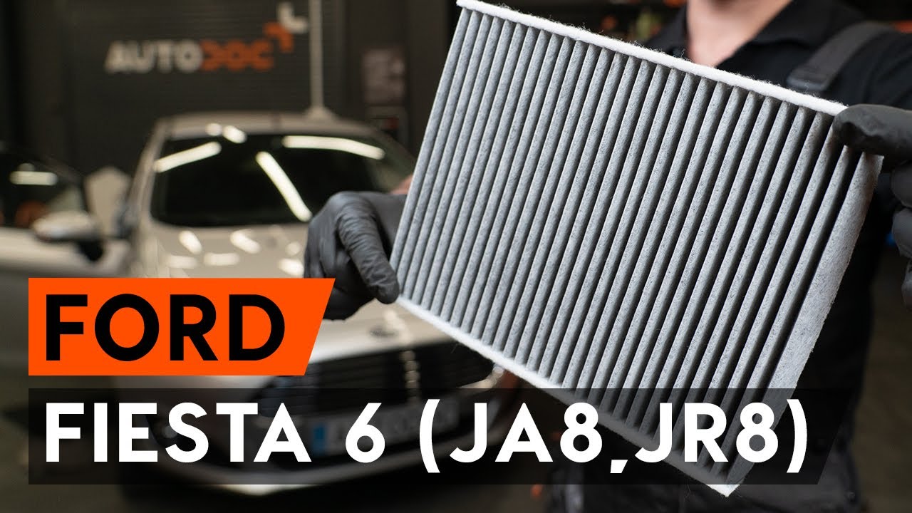 Kuinka vaihtaa raitisilmasuodatin FORD FIESTA JA8 -merkkiseen autoon [AUTODOC -OHJEVIDEO]