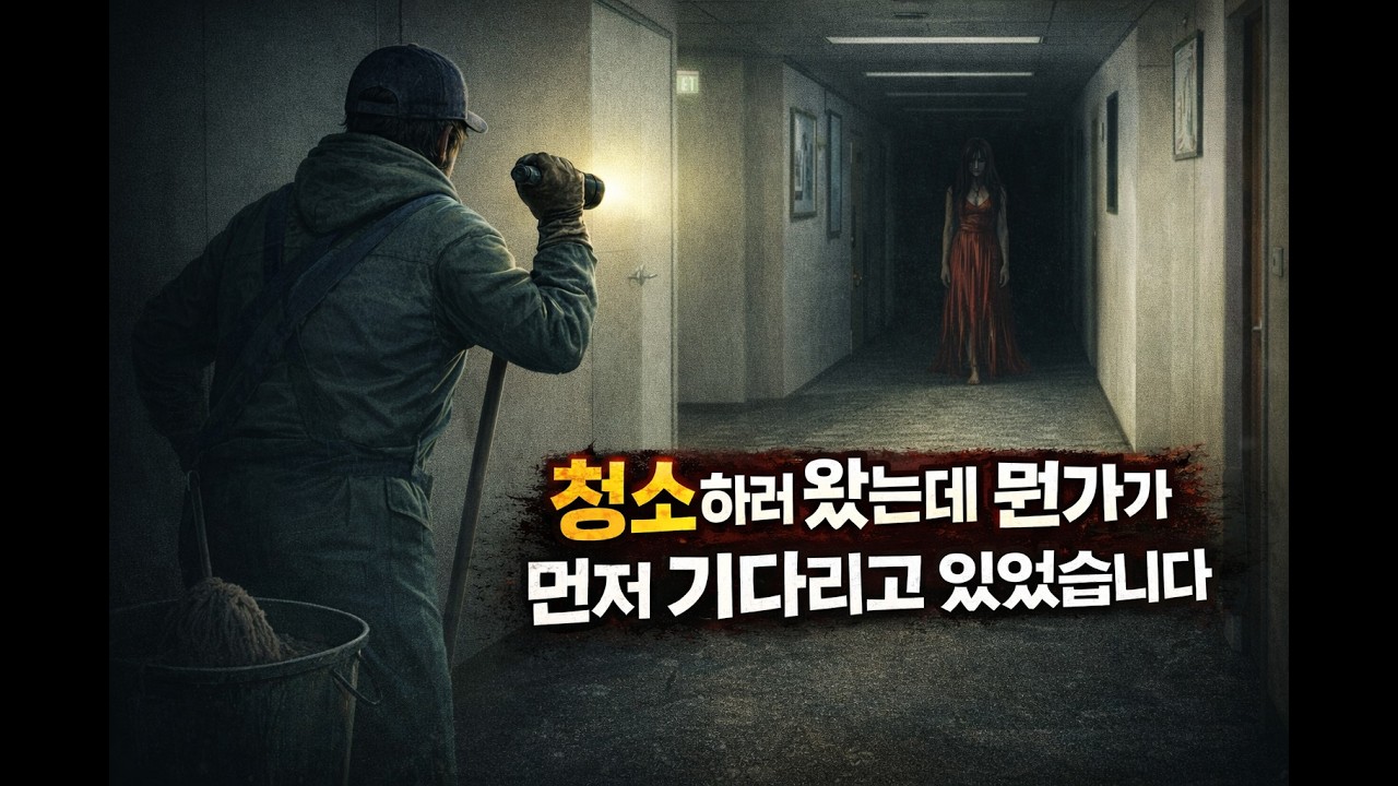 청소하러 왔는데 뭔가가 먼저 기다리고 있었습니다 [夜勤清掃 | The Night Cleaner]