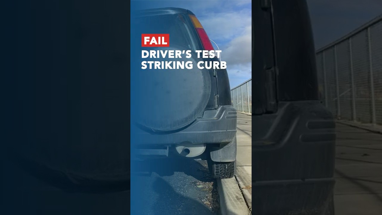 Hitting Curb When Parking Driving Test