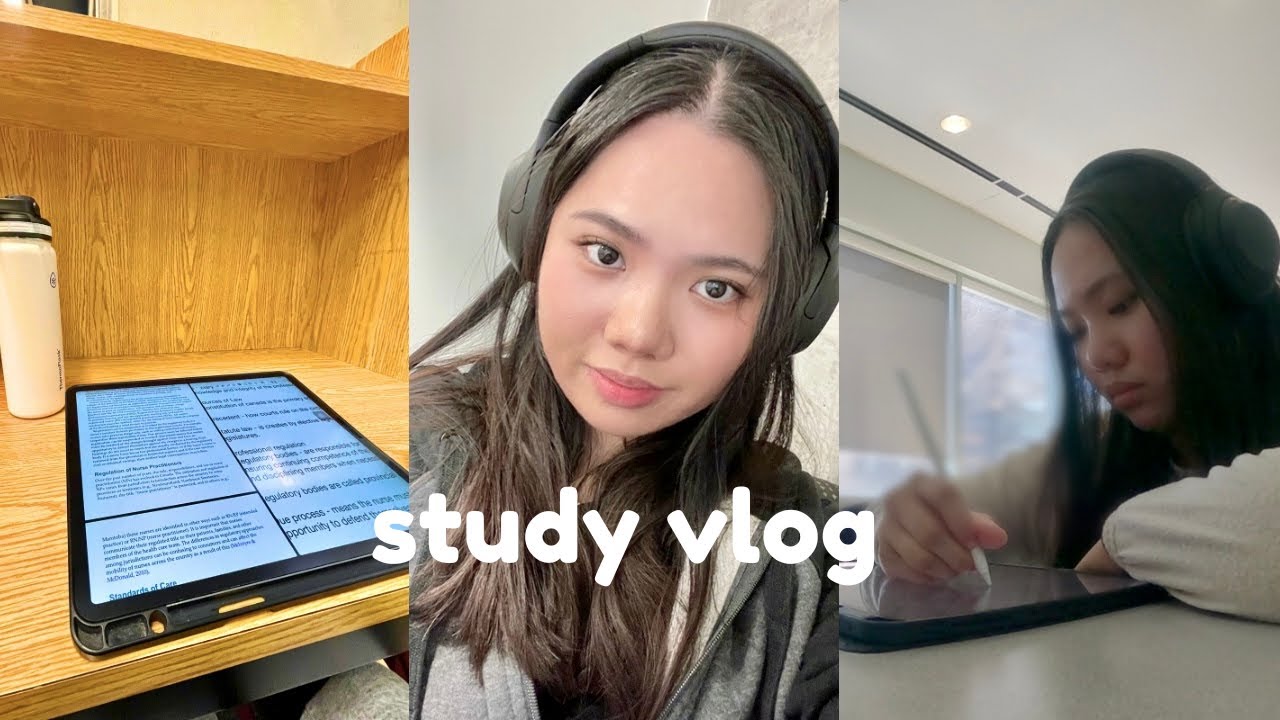 finals exam week | productive study vlog, intense sessions, study with me