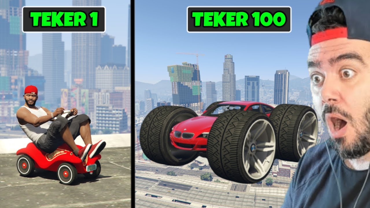 HER KAZA YAPTIĞIMDA TEKERLERIM ÇOK BÜYÜYOR - GTA 5 MODS