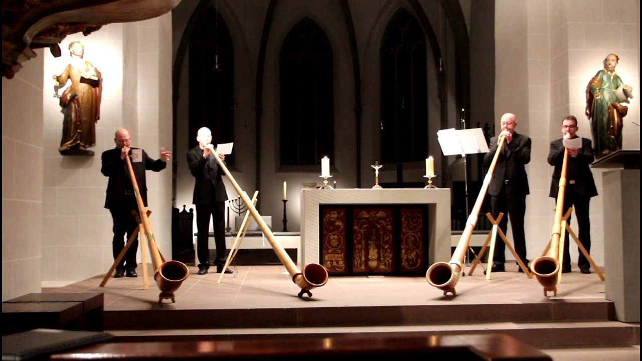 Waliboer Alphornbläser - Abendlied von Fritz Mühlematter