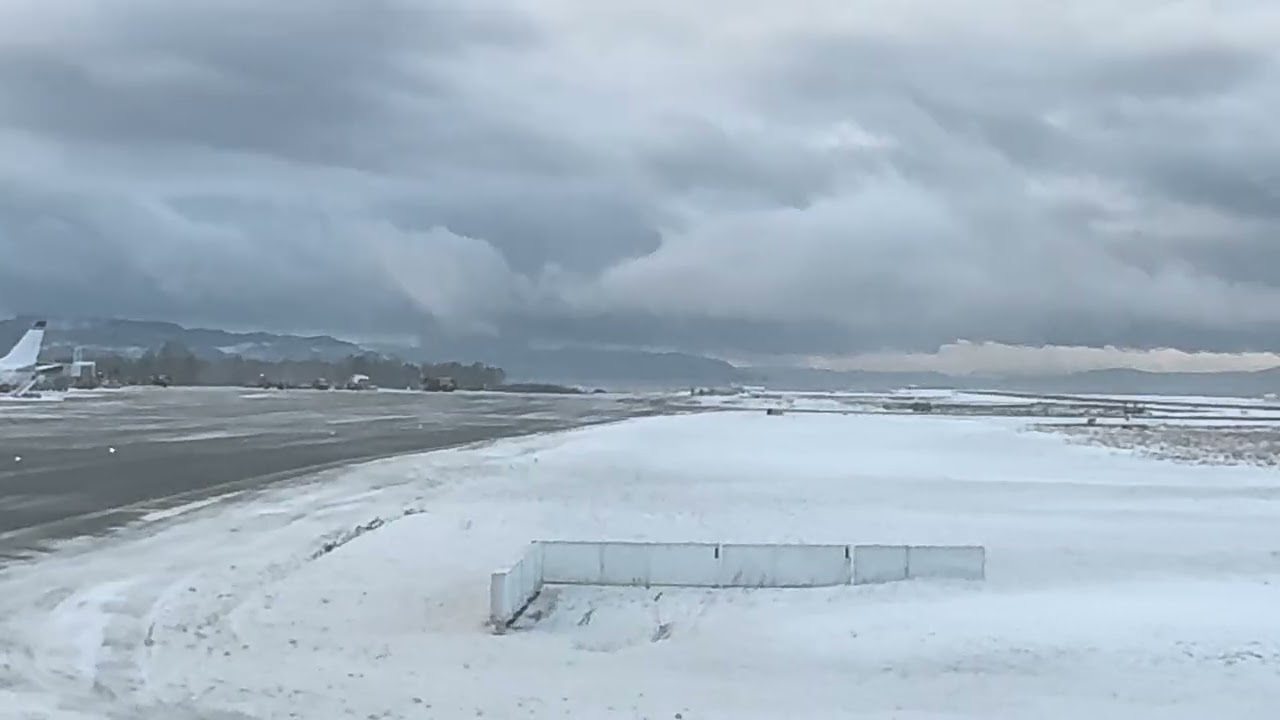 Landing at Trondheim airport