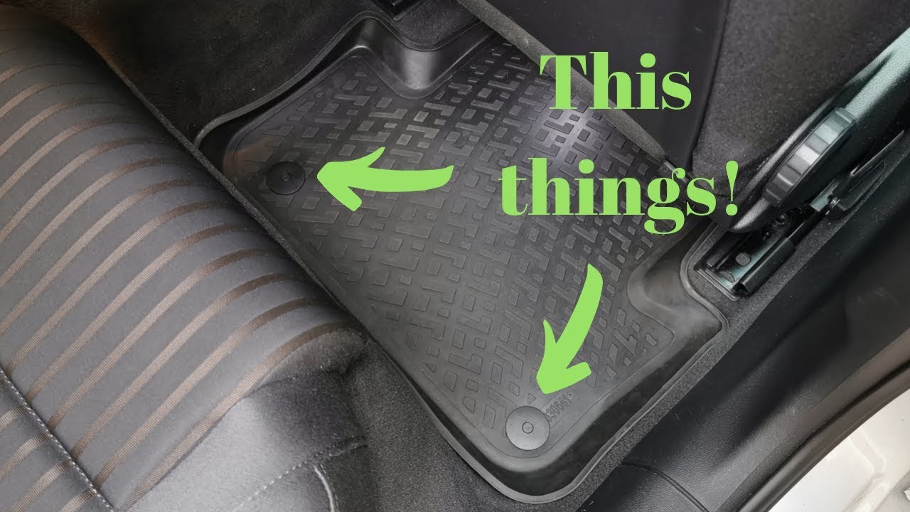 Audi A4 B8 - How to add plastic retaining clips for the rear floor mats in any car