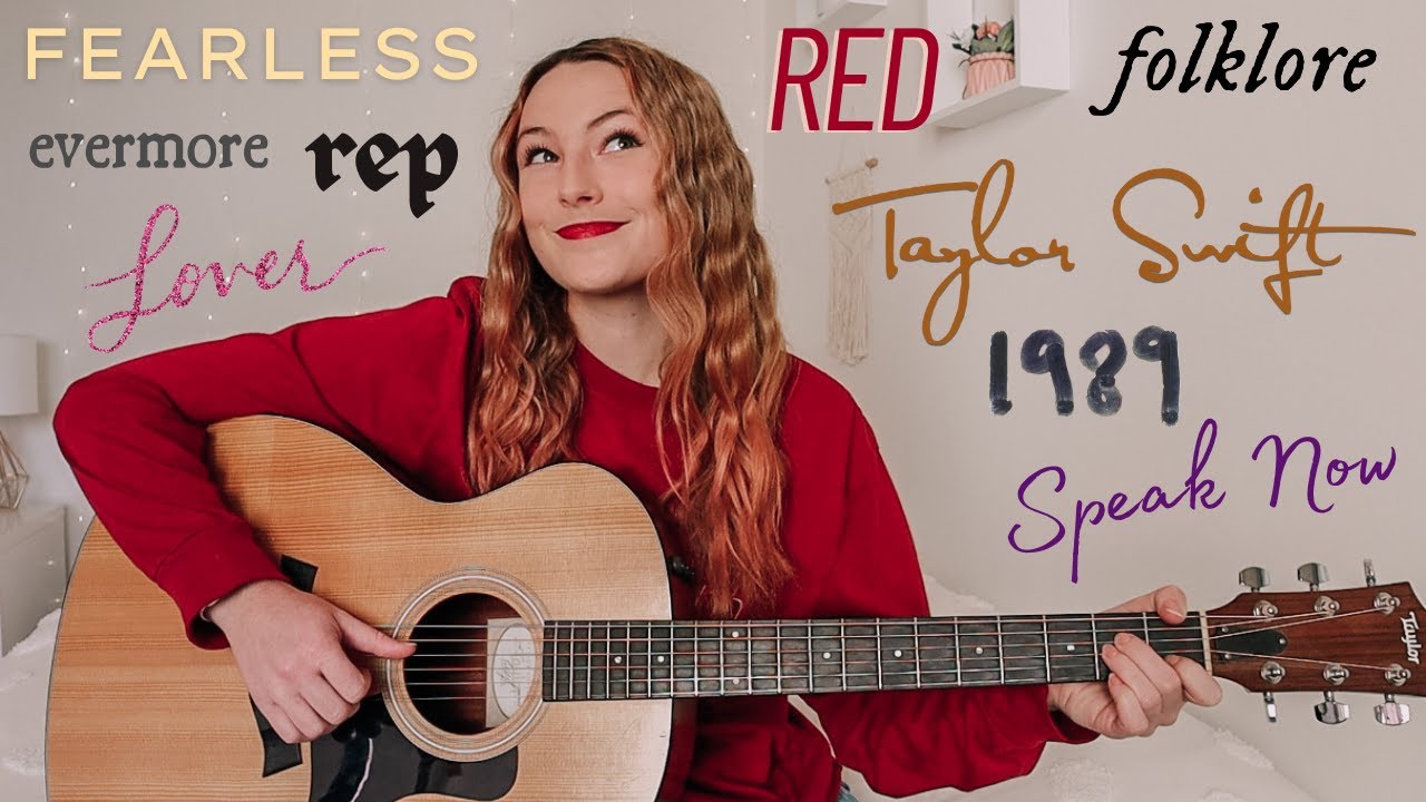 shuffling every taylor swift song & trying to play it by ear (PART 2) // Nena Shelby