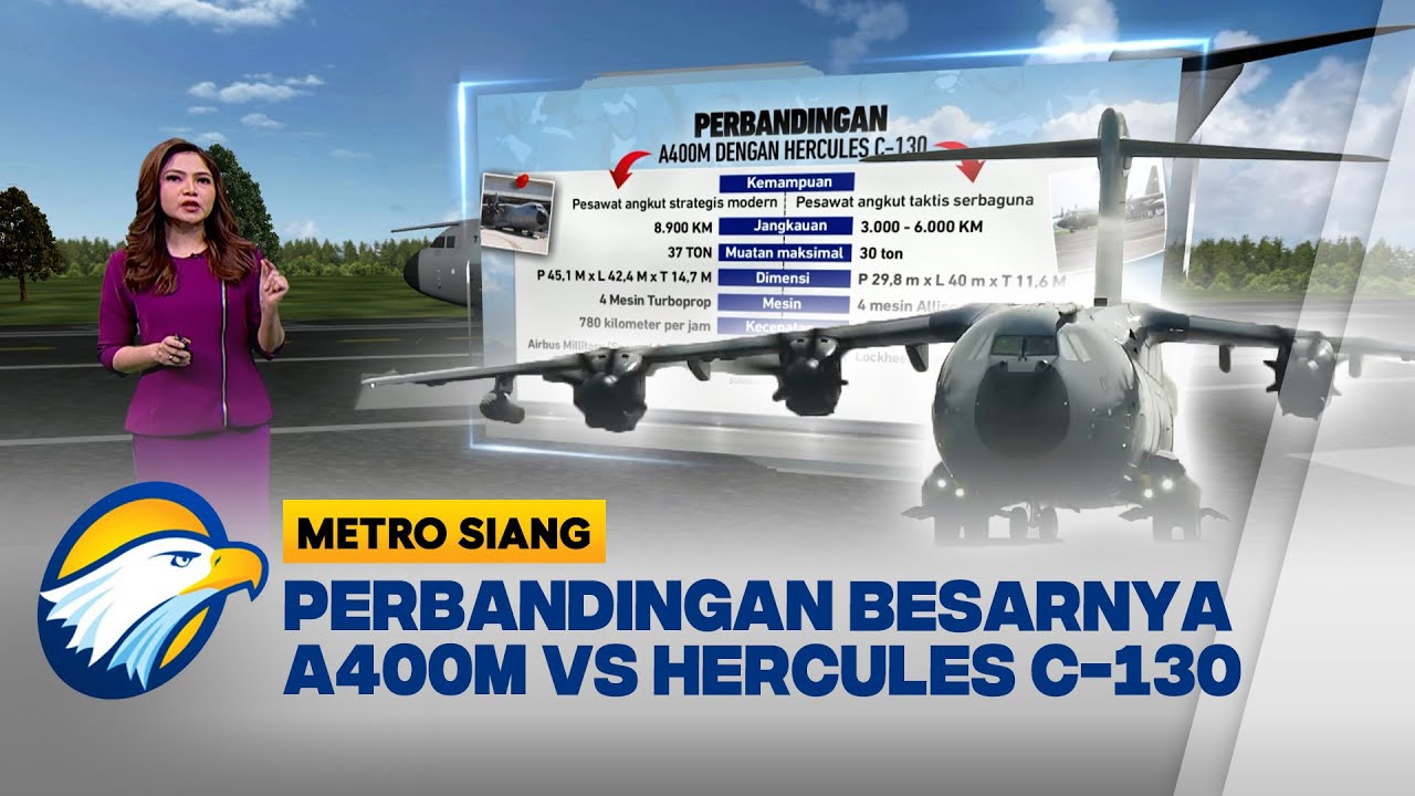 Spesifikasi Pesawat Airbus A400M, 'Monster Udara' Baru TNI AU! [Metro Siang]