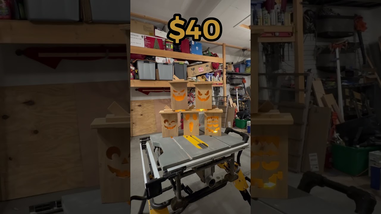 Turning $3.98 into $40 - Halloween woodworking project to make money