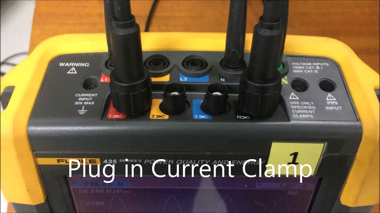 Cara memasang dan setup Power analyzer meter FLUKE 435 Series II
