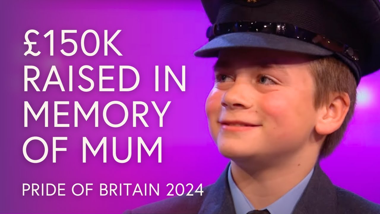 Jacob Newson: £150K Raised for Charity Celebrated With The Red Arrows | Pride Of Britain 2024