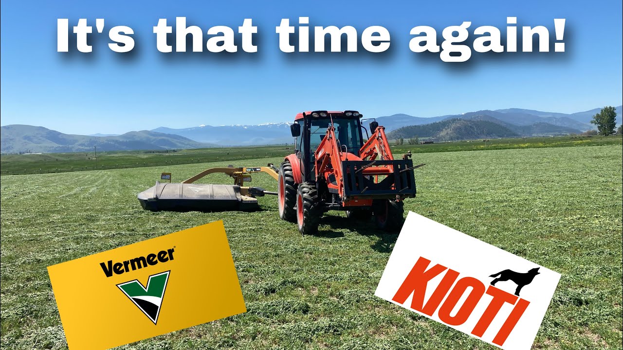 Makin Hay 2021 Part 1!! | Kioti PX9020