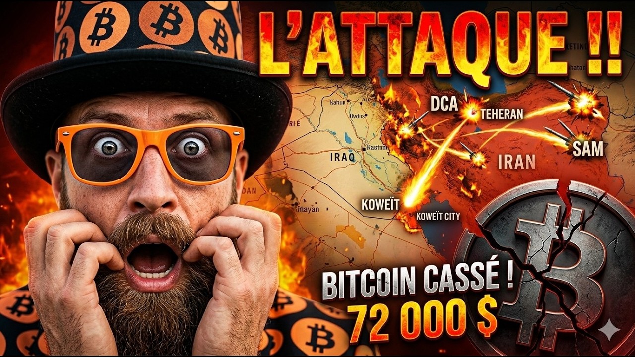 🚨ALERTE GUERRE : Les USA frappent l&rsquo;Iran, le Kowe&iuml;t attaqu&eacute;, 1 MILLIARD $ liquid&eacute; sur les cryptos !!