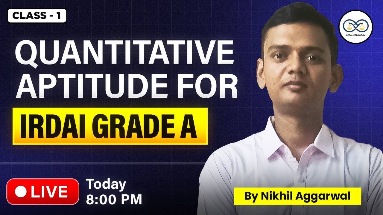 Quantitative Aptitude for IRDAI Grade A 2024 | IRDAI Previous Year Questions