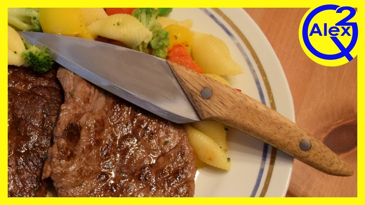 Making a Steak Knife from an old Saw Blade | Birthday Gift