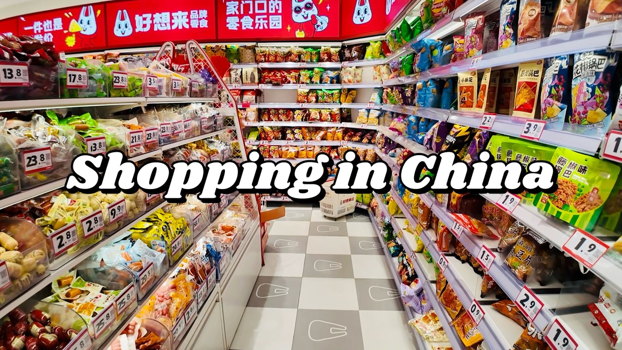 Grocery Shopping in China🍭China's low-priced snack chain shop-Haoxianglai, Most prices are below $1
