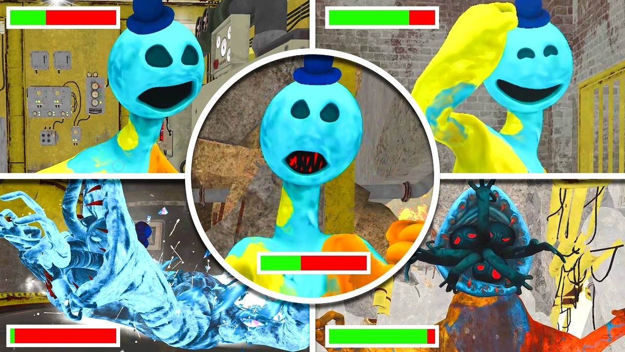 Poppy Playtime: Chapter 4 - All DOEY With HEALTHBARS in BRIGHT Mode