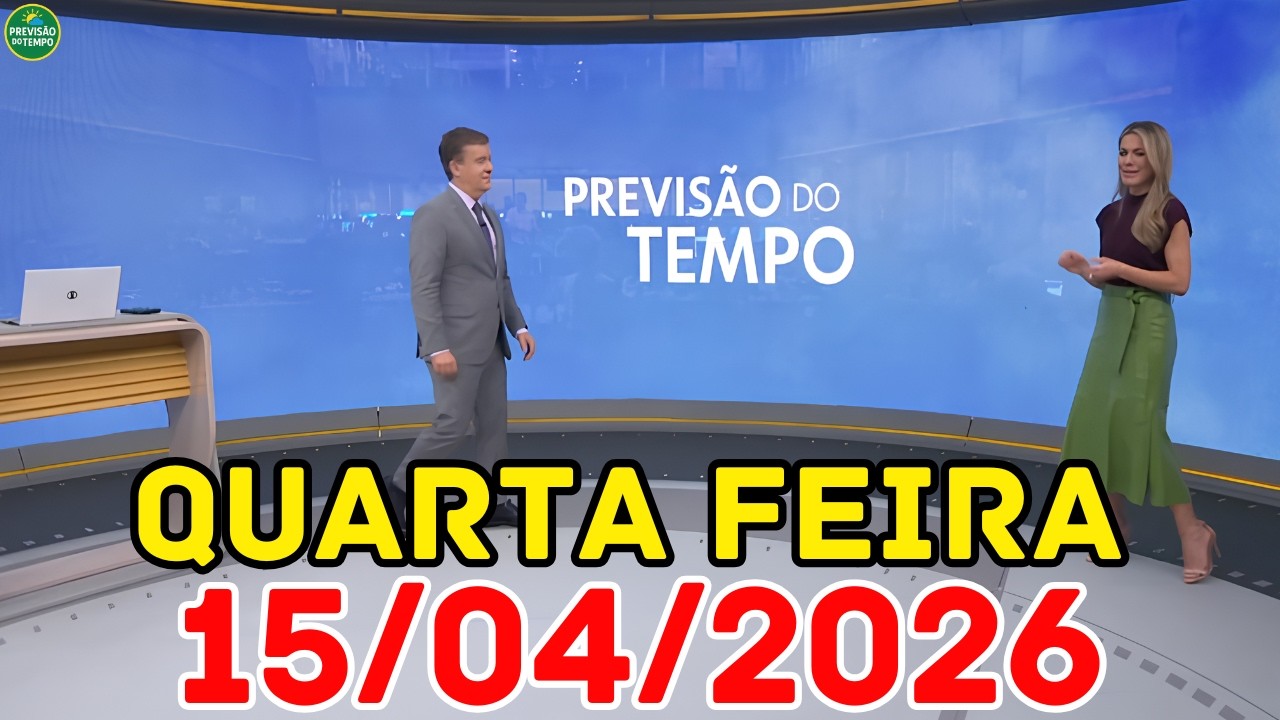 ALERTA DE TEMPORAL: Chuva forte atinge capitais nesta tarde | Previs&atilde;o do Tempo Jornal Hoje 15/04
