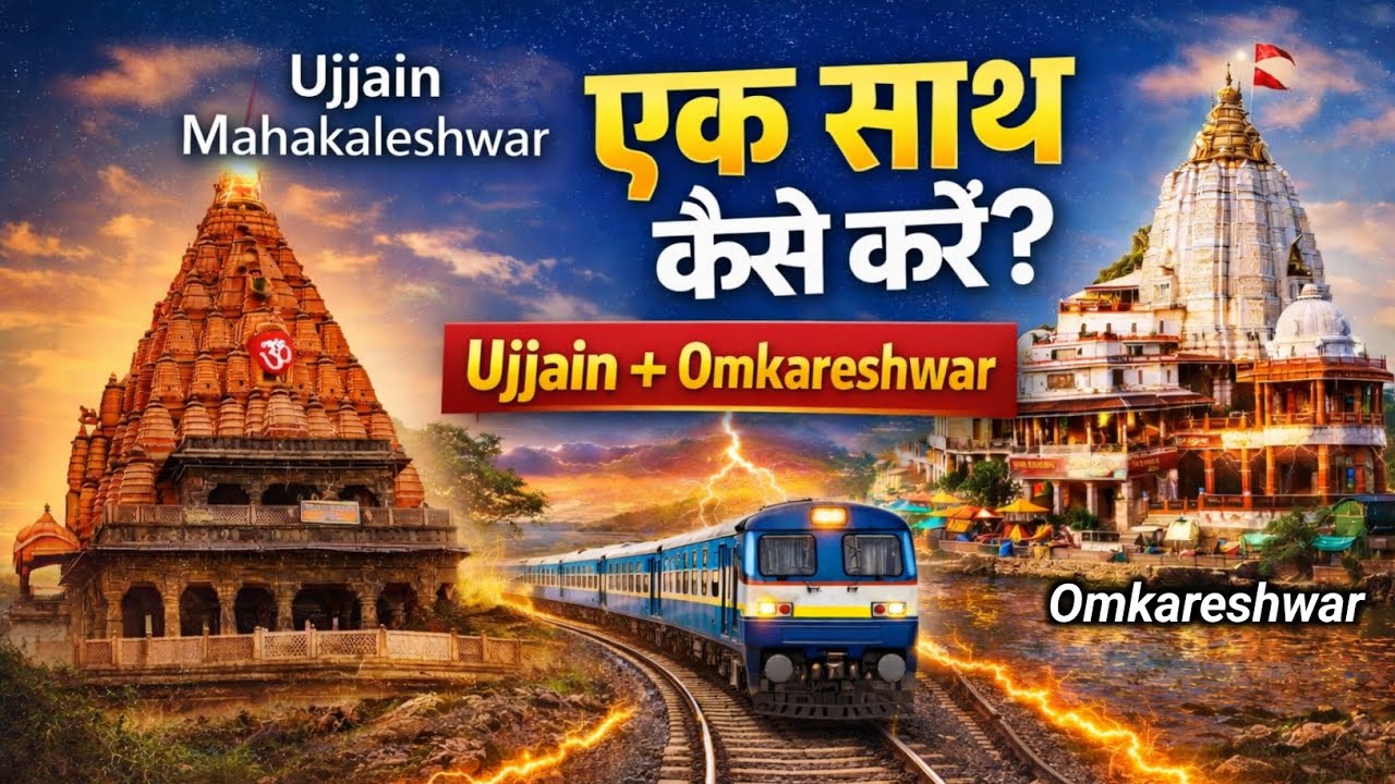 Ujjain + Omkareshwar Yatra Ek Sath | Mahakal & Omkar Darshan complete tour guide 