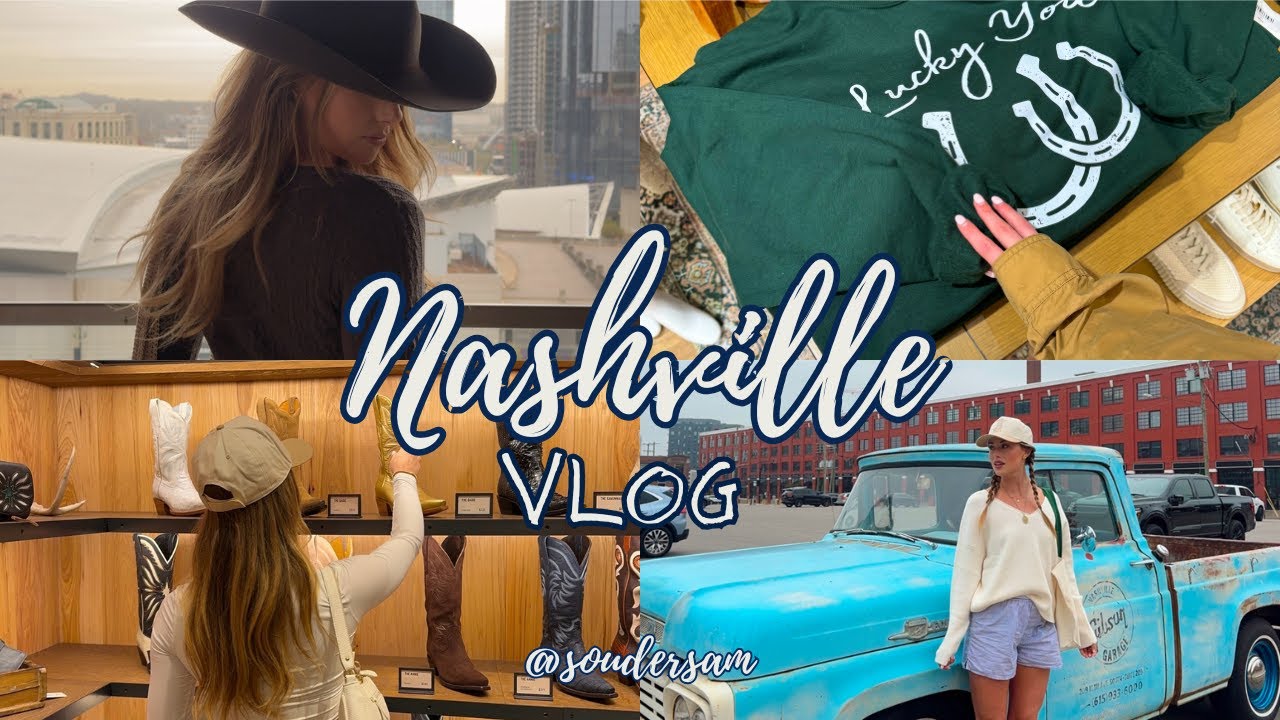 NASHVILLE VLOG | Beginners Guide Itinerary, Fam Trip, Eagles Watch Party, Country Music Hall of Fame