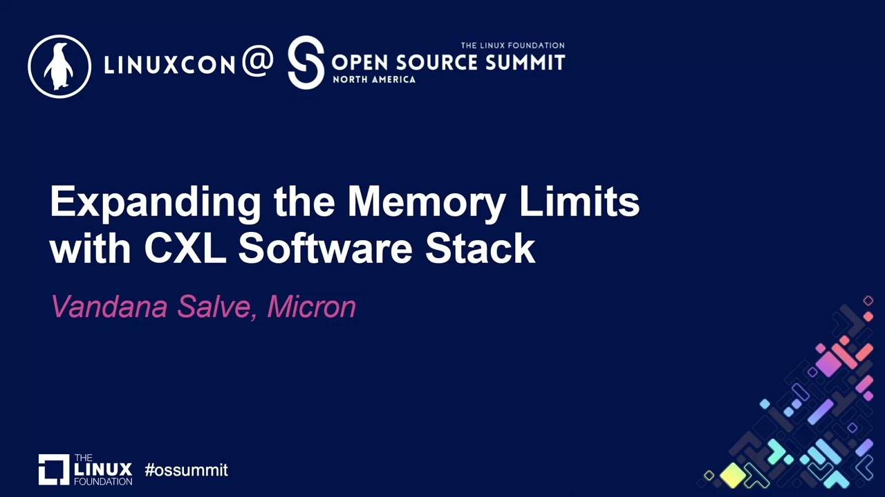 Expanding the Memory Limits with CXL Software Stack - Vandana Salve, Micron