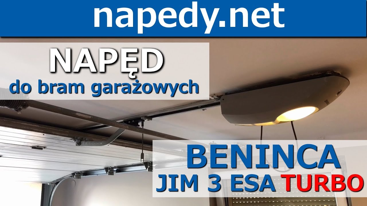 BENINCA JIM 3 ESA TURBO Najszybszy napęd do bram garażowych - NAPEDY.NET TEL. 600 103 100