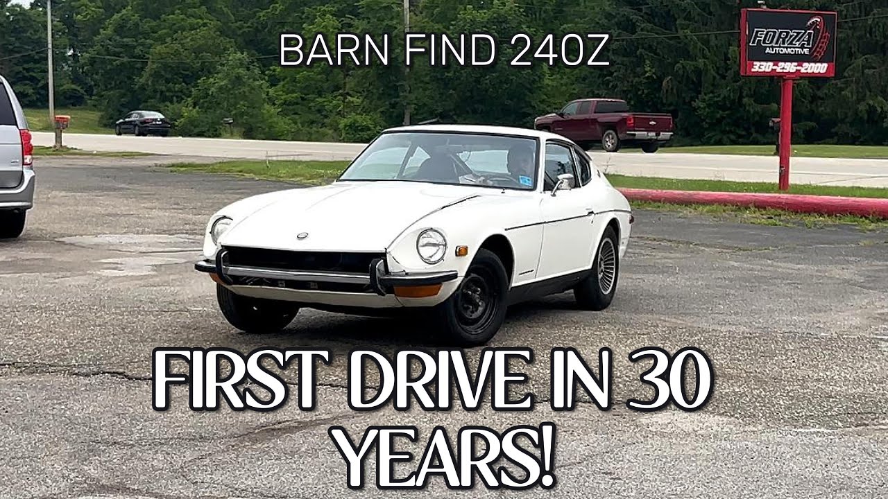 Первый запуск за 30 лет! Datsun 240Z, найденный в амбаре, с рёвом возвращается к жизни