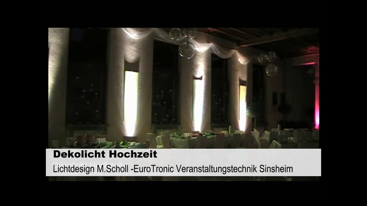 Dekolicht einer Hochzeit