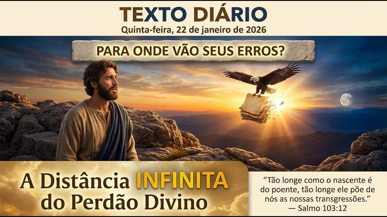 TEXTO DIÁRIO — 22/01/2026 | Você sabe para onde Jeová LEVA os seus PECADOS?