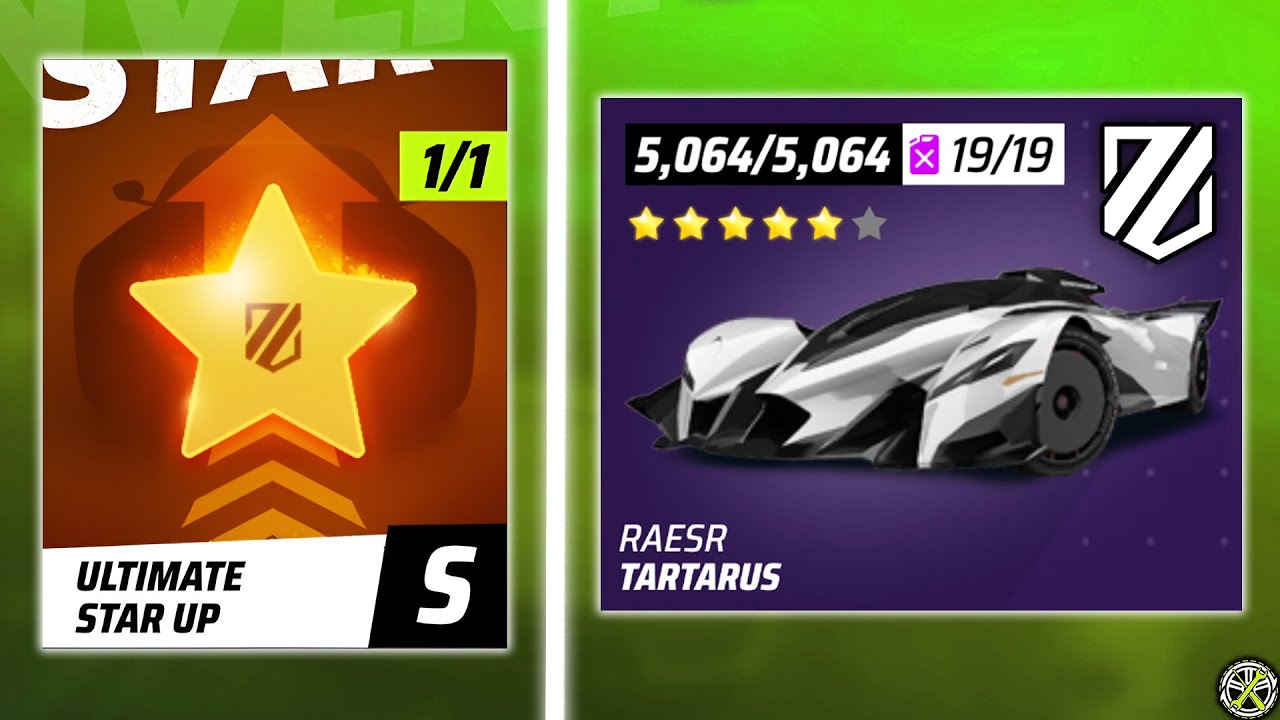 Using the NEW Ultimate Card to star up the Tartarus: Asphalt Legends RTG #835