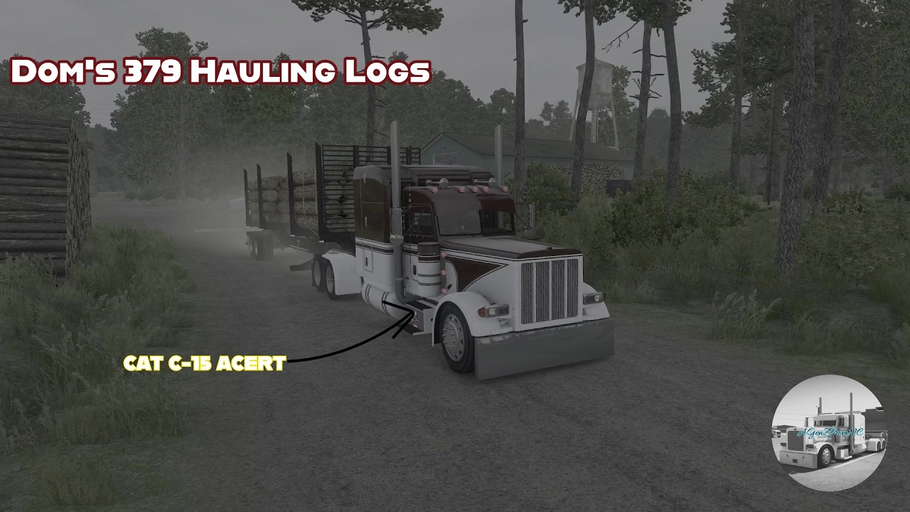 Peterbilt 379 Hauling Logs Through Louisiana (American Truck Simulator)