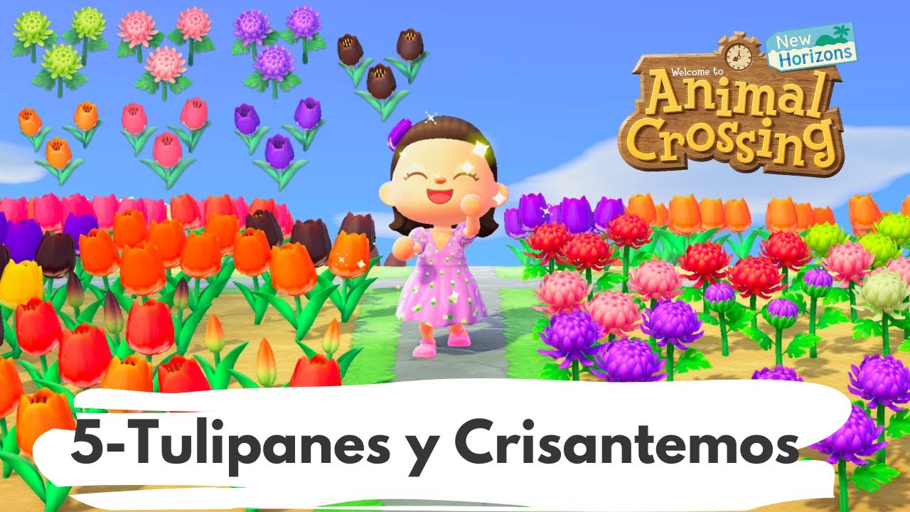 Cómo conseguir todas las FLORES HÍBRIDAS en Animal Crossing | Tulipanes y Crisantemos