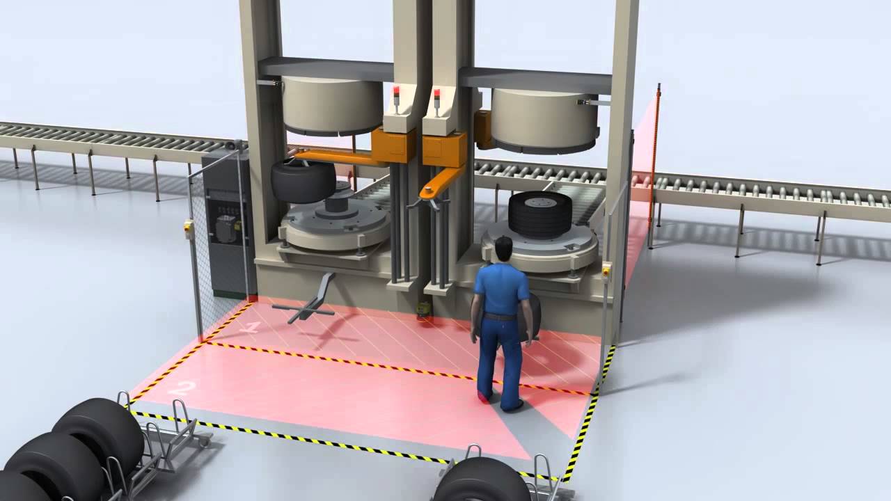 Monitoring four protective fields simultaneously with the S3000 Safety Laser Scanner from SICK