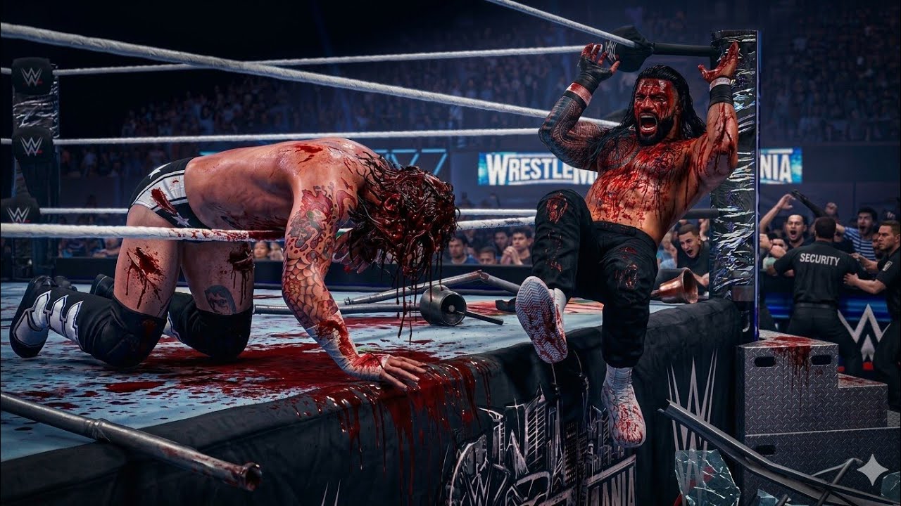Матч Романа Рейнса против Си Эм Панка «Три этапа ада» на WrestleMania | WWE2K26 | @WWE