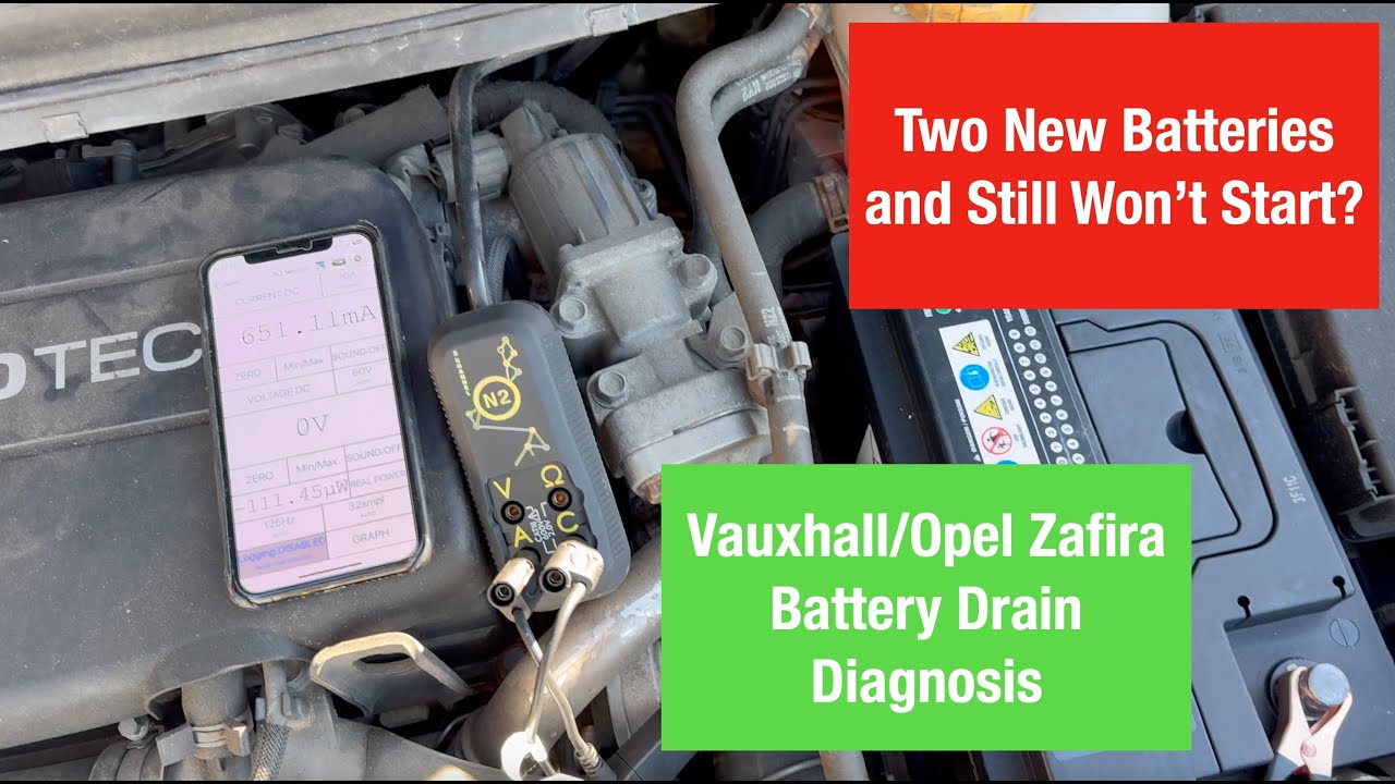TWO batteries in 18 months but NOT starting? Mystery Vauxhall/Opel Zafira power drain solved!