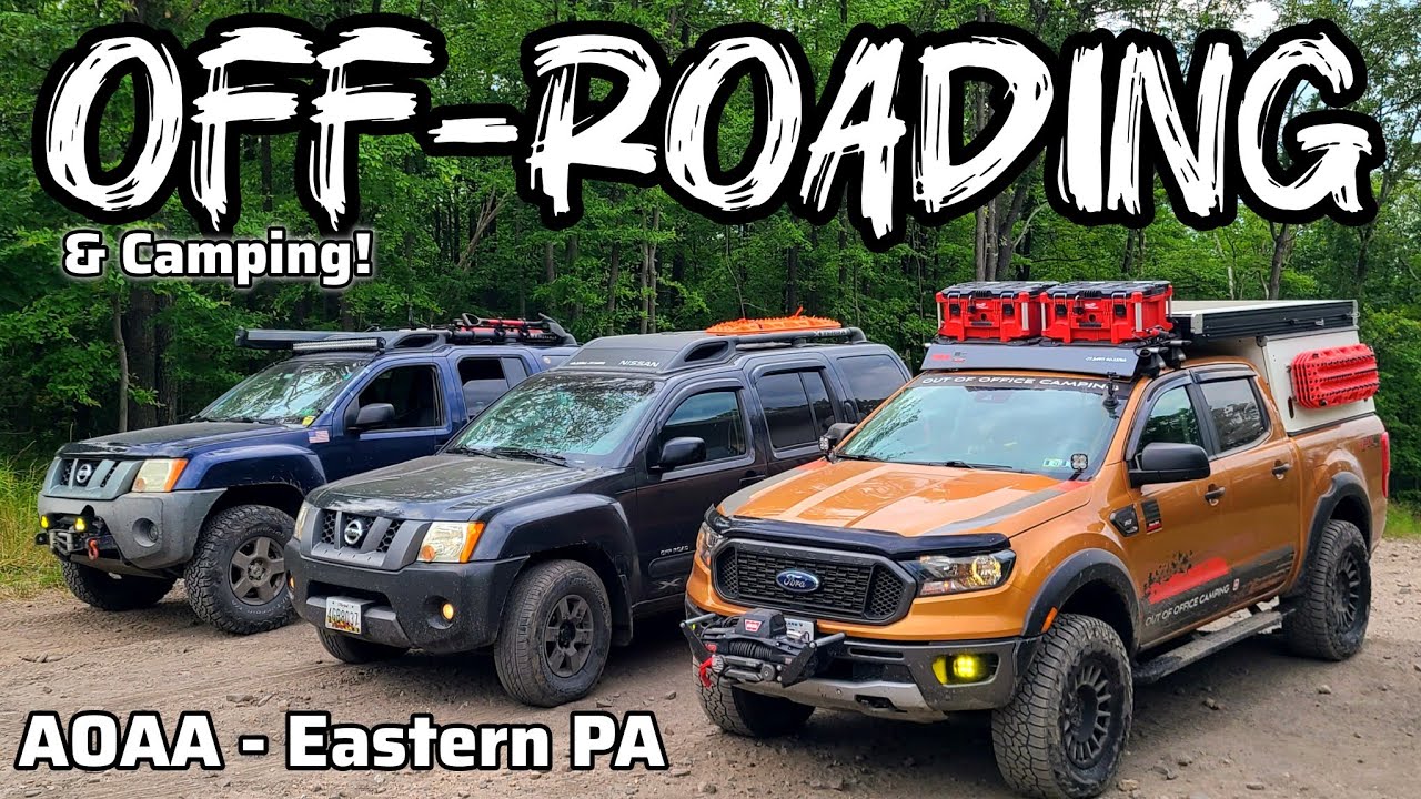 Camping & Wheeling at an Off-Road Park in PA | Nissan Xterras - Ford Ranger w/GFC Camper