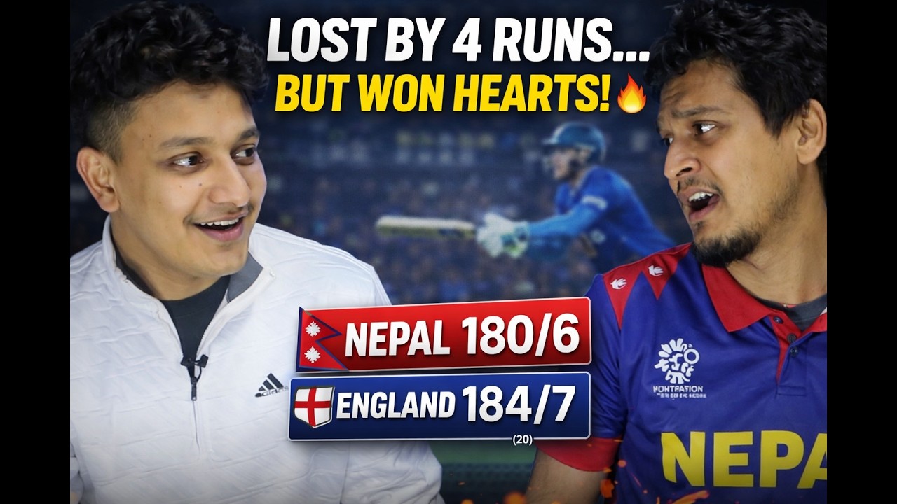Brave Nepal, Heartbreak by Just 4 Runs 🇳🇵💔 | Nepal vs England