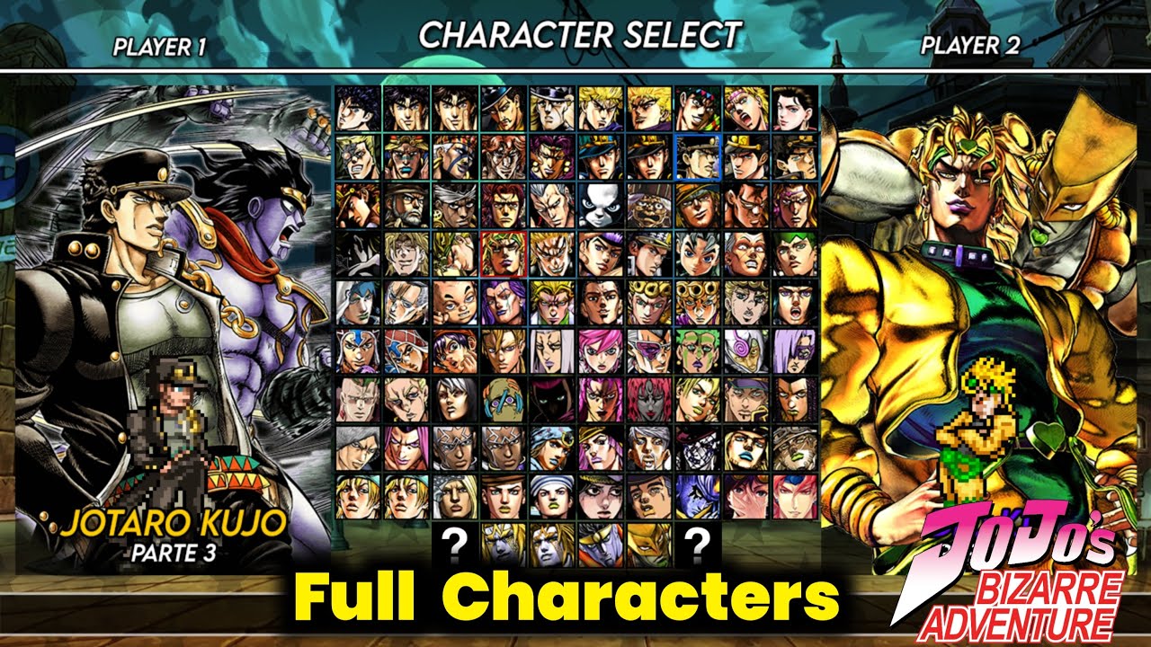 Jojo's Bizarre Adventure Mugen V7 Full Characters Game