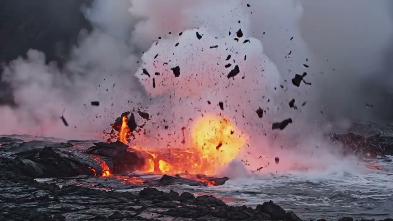 Lava Falls Into the Sea — Nature’s Most Explosive Show