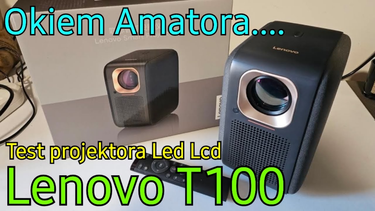 Test projektora Led Lcd Lenovo T100 FHD 1080p 