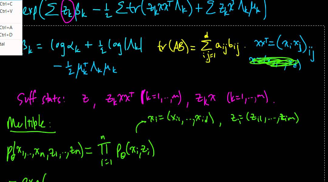 (ML 16.8) EM for the Gaussian mixture model (part 2)