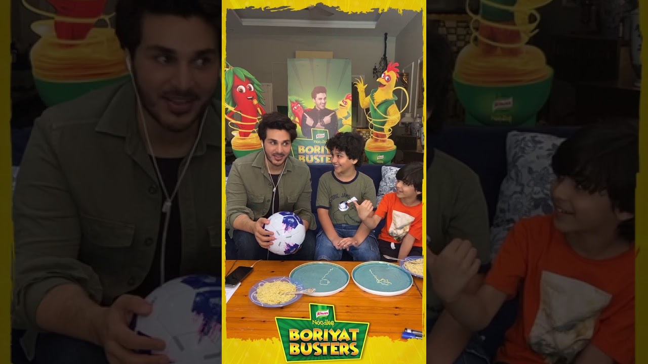 Ahsan Khan & kids takes the Knorr noodle doodle challenge LIVE.