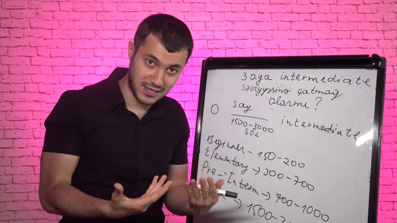 İngilis dili öyrənərkən 3 aya intermediate səviyyəsinə çatmaq mümkündürmü?