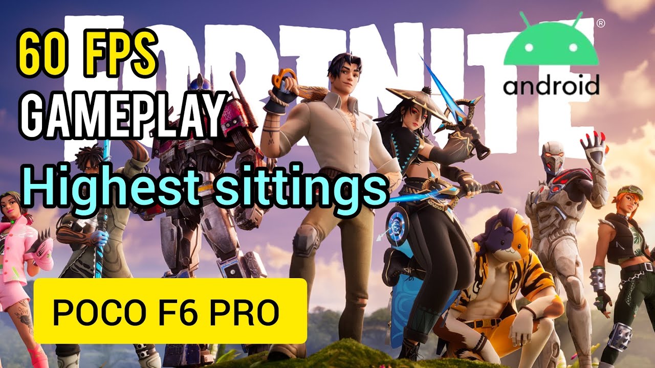 Fortnite Gameplay Test on POCO F6 Pro with sd 8 gen 2 | Smooth Performance?
