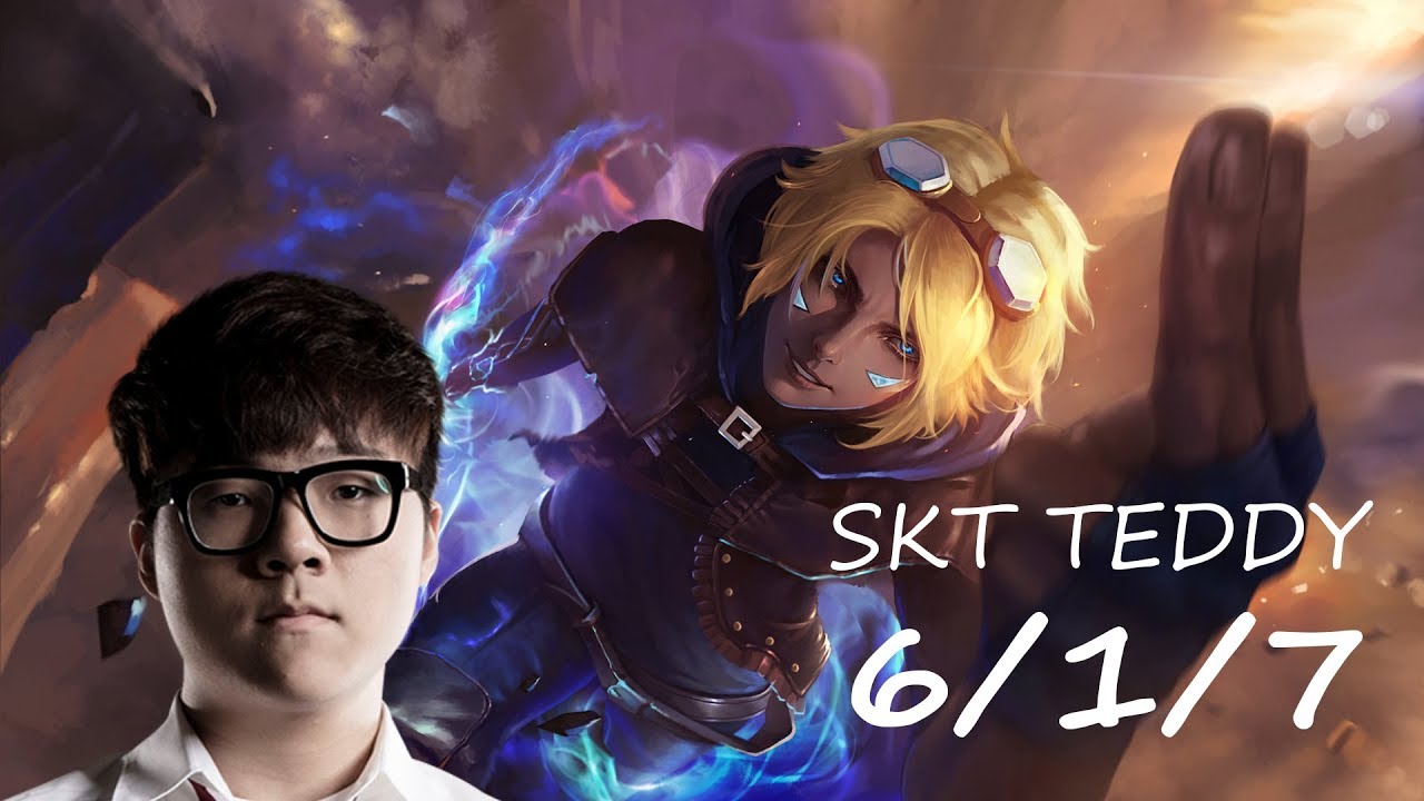 T1 Teddy Stream, Teddy Ezreal KDA 6/1/7.