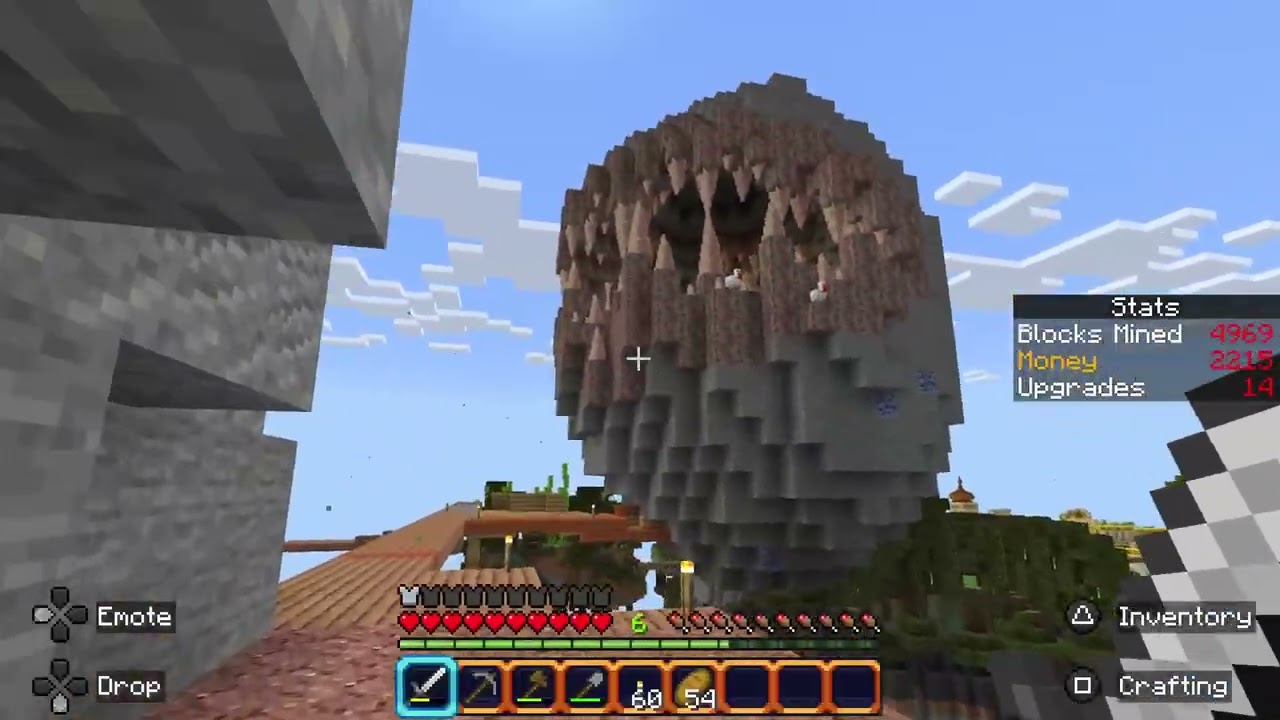 Minecraft one block.