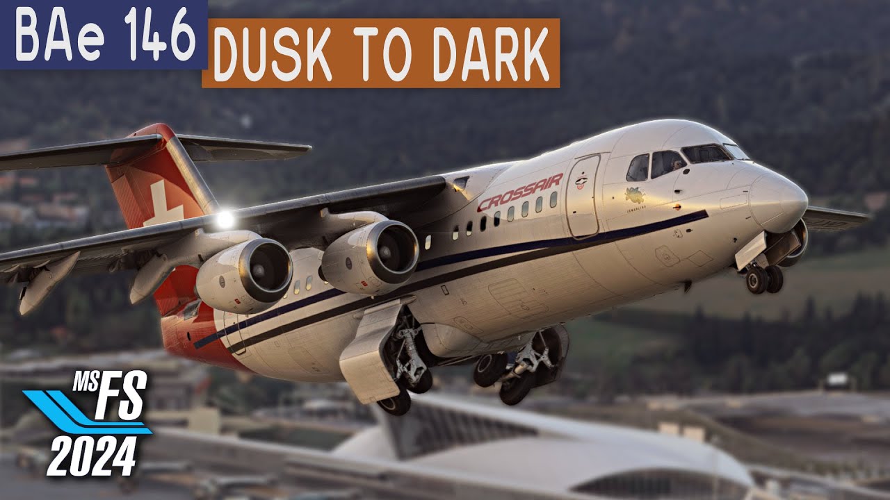Just Flight BAe 146 | LEBB to LSGG | MSFS 2024 | Beyond ATC | Chase Plane
