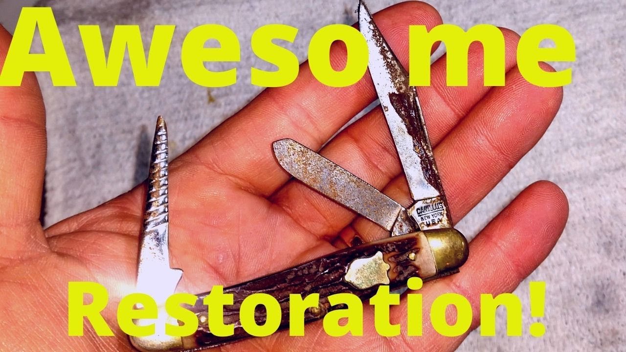 Vintage Rusty Pocket Knife Restoration